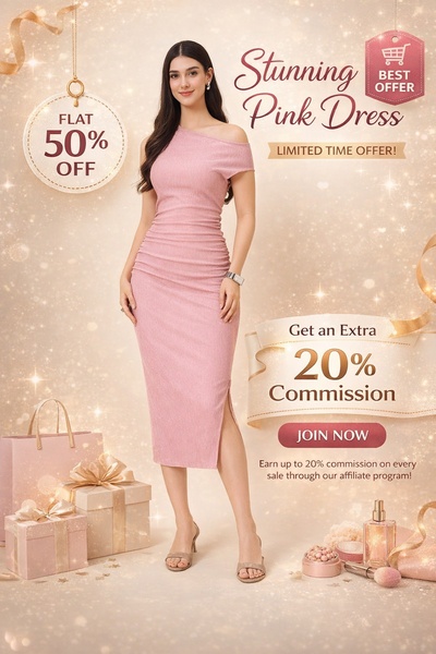 Stunning Pink Dress Promotion